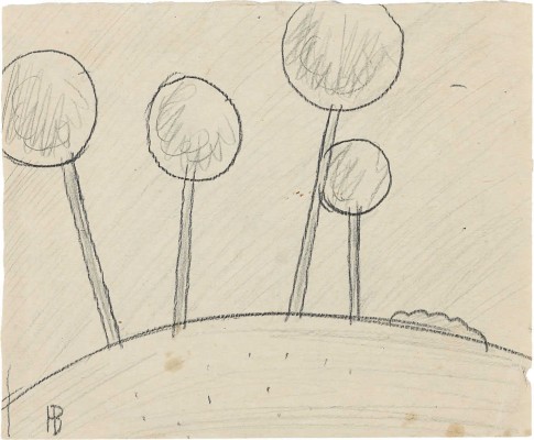 Васми Рихард Рудольфович. Пейзаж с деревьями